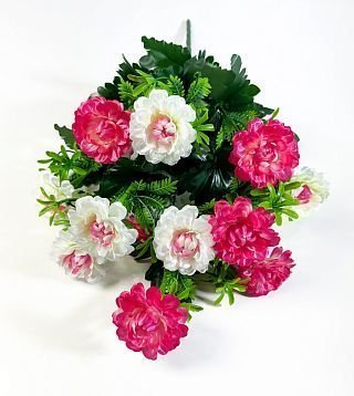 Букет Цинний 12 цветков от магазина KALINA являющийся официальным дистрибьютором в России 
