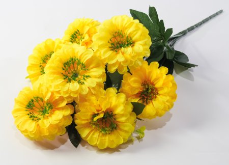 Букет цинний 7 цветков