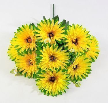 Астра "Золотко" 9 цветков от магазина KALINA являющийся официальным дистрибьютором в России 