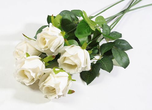 Роза с латексным покрытием белая от магазина KALINA являющийся официальным дистрибьютором в России 