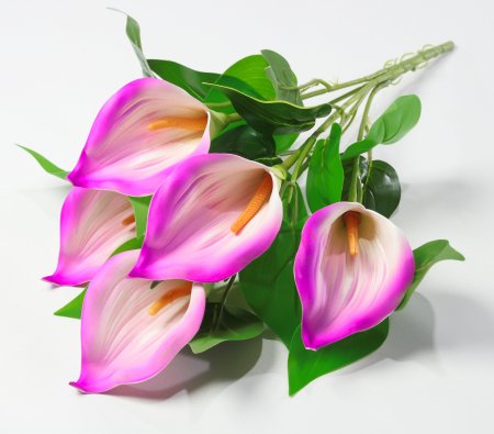 Букет калл из латекса 5 цветков