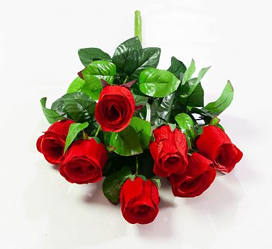 Роза " Жар" 7 веток 7 цветков. от магазина KALINA являющийся официальным дистрибьютором в России 