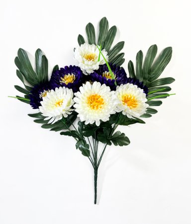 Астра с пальмой "Кулон" 9 цветков