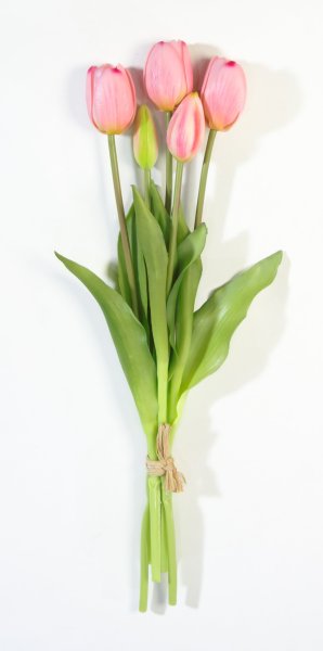 Букет тюльпанов 3+2 светло-розовый