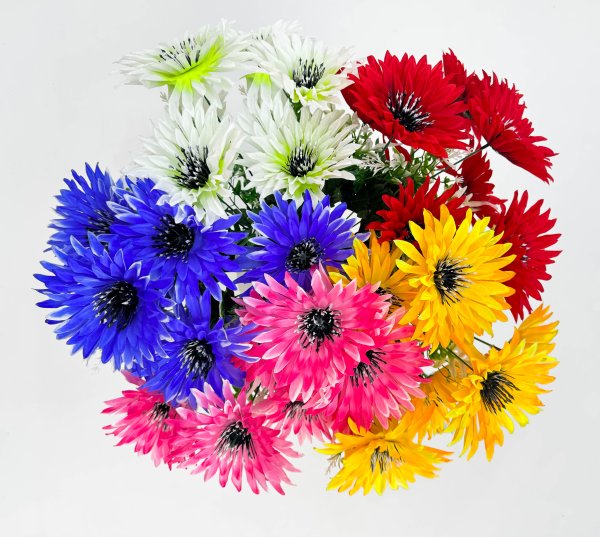 Астра черная тычинка 7 цветков