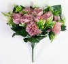 Пион+хризантема «Одоли» 18 веток 12 цветков искусственный