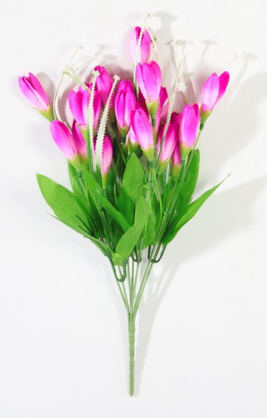 Букет крокусов "Спектр" 7 веток 21 цветок