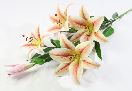 Ветка больших лилий из латекса