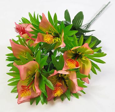 Букет лилий " Чудо" 6 цветков от магазина KALINA являющийся официальным дистрибьютором в России 