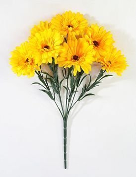 Букет гербер "Фестиваль" 7 цветков от магазина KALINA являющийся официальным дистрибьютором в России 