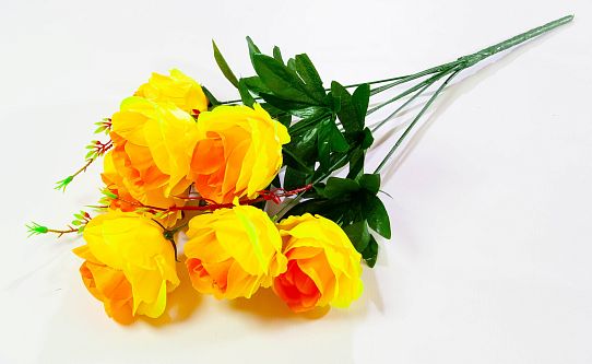 Букет розы натуральная 7 веток 7 цветков от магазина KALINA являющийся официальным дистрибьютором в России 