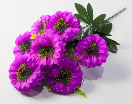 Букет цинний 7 цветков