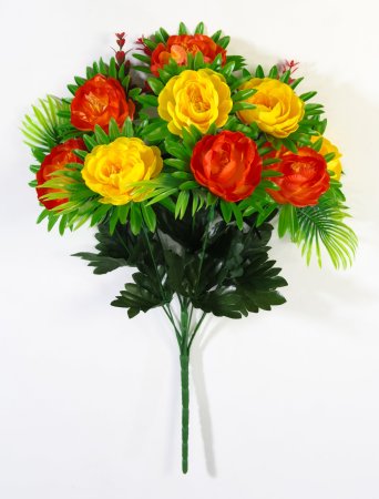 Букет пионов "Контур" 9 цветков