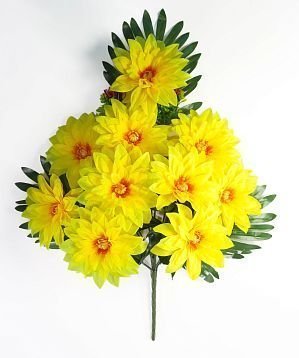 Букет георгина "Лоретта" 10 цветков от магазина KALINA являющийся официальным дистрибьютором в России 
