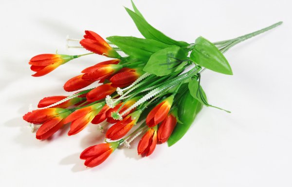 Букет крокусов "Спектр" 7 веток 21 цветок