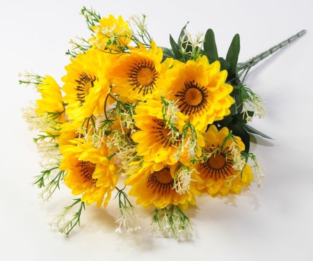 Букет ромашек "Паприка" большой 12 цветков