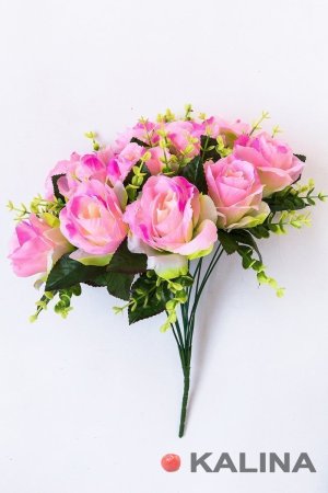 Букет розы Радуга 12 веток 12 цветков