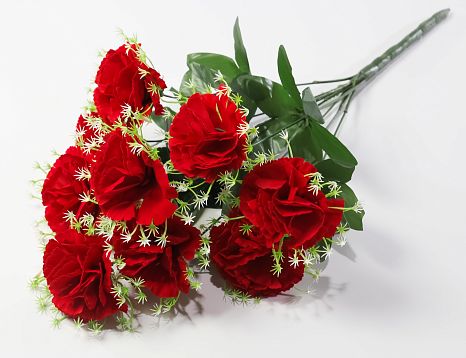 Букет гвоздик "Виктория" 9 цветков от магазина KALINA являющийся официальным дистрибьютором в России 
