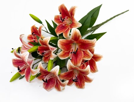 Ветка лилии "Грандиозная" 9 цветков