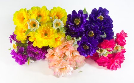 Георгин "Весенний день" 8 цветков