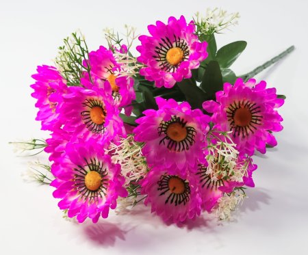 Букет ромашек "Паприка" большой 12 цветков