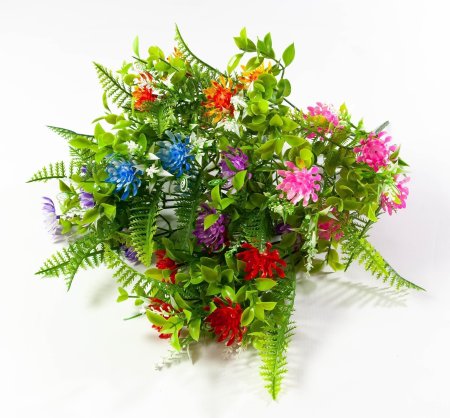 Букет астры с папоротником