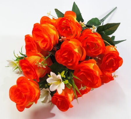 Букет розы с лилией "Ванда" 30 веток 30 цветков