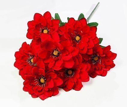 Бархатный георгин  7 цветков от магазина KALINA являющийся официальным дистрибьютором в России 
