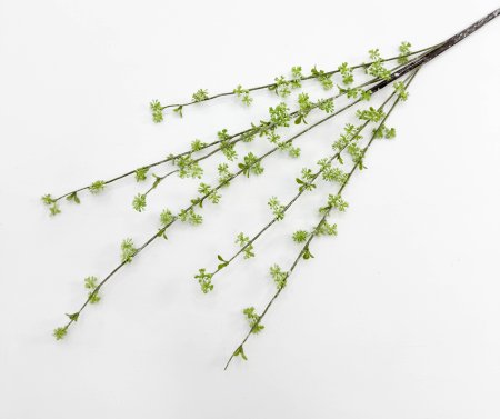 Ветка декоративная "Мелкоцвет" зеленая