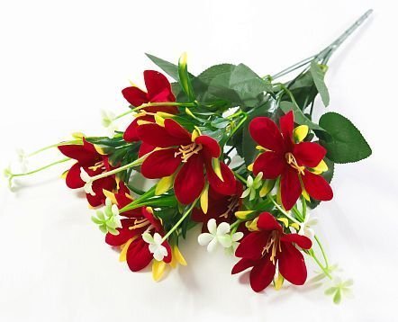 Лилия бархат7 цветков от магазина KALINA являющийся официальным дистрибьютором в России 