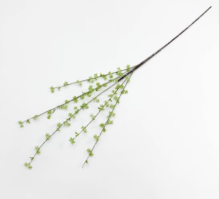 Ветка декоративная "Мелкоцвет" зеленая