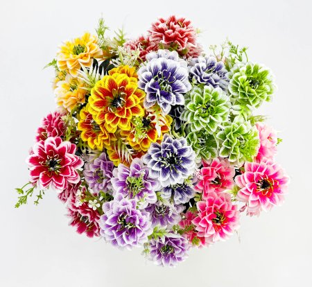 Георгин "Свершение"  7 цветков