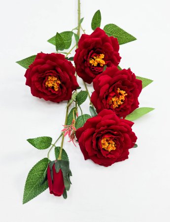 Пион "Величие" малый 4 цветка 1 бутон