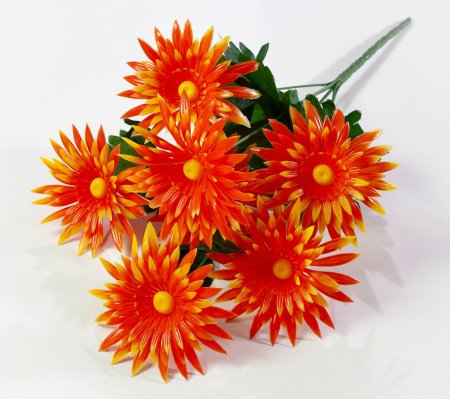 Букет крупных ромашек пластик