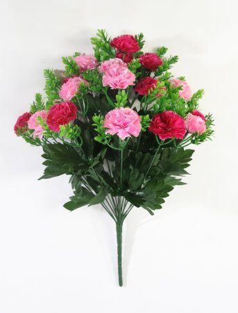 Гвоздика 18 цветков "Ванила"