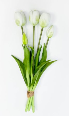 Тюльпаны белые 40 см