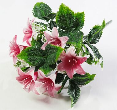 Лилия пластик 6 цветков от магазина KALINA являющийся официальным дистрибьютором в России 