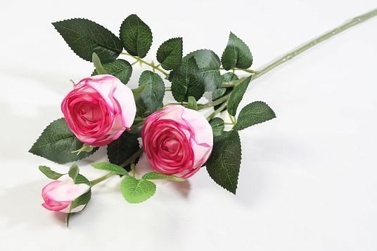 Ветка розы 3 цветка с латексным покрытием гибридная от магазина KALINA являющийся официальным дистрибьютором в России 