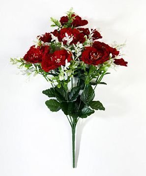 Букет барзатных цинний 10 цветков от магазина KALINA являющийся официальным дистрибьютором в России 