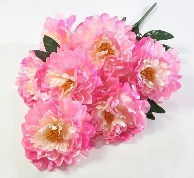 Букет пиона "Летний вечер" 7 цветков от магазина KALINA являющийся официальным дистрибьютором в России 