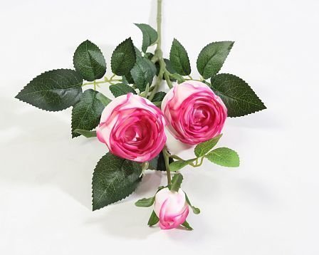 Ветка розы 3 цветка с латексным покрытием гибридная от магазина KALINA являющийся официальным дистрибьютором в России 